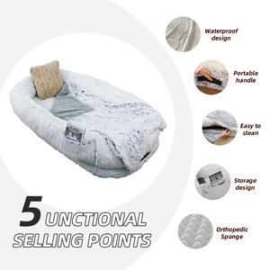 Cama Moderna para Perros de Tamaño Humano, Tamaño King+Queen, Cojín para Mascotas, Felpa, Cálida para Invierno, Esponja Ecológica, Cómoda y Suave - Product Image 2