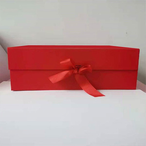 Elegante Caja de Cartón Magnética con Cinta Disponible en Blanco Negro Rosa Naranja para Bodas y Aniversarios-Listo para Enviar - Product Image 6