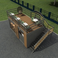 Conteneur de café 20ft conteneur bar conteneur portable café café