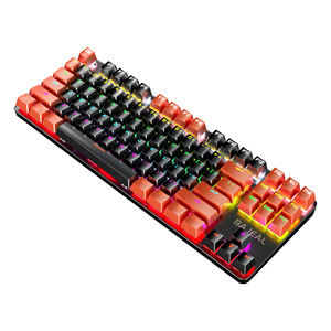 บาจาล เค 200 คีย์บอร์ดเกมมิ่งแบบกลไก 87 คีย์ สวิตช์สีน้ำเงิน ไฟแบ็คไลท์ RGB - Product Image 5