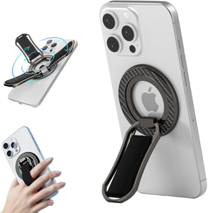 Nouveau support de support en métal à aimant Ultra mince à 360 ° support de doigt pliable béquille support magnétique poignée de Smartphone pour téléphones mobiles - Product Image 2