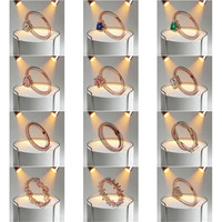 Groothandel Hoge Kwaliteit 925 Zilver Eternity Band Hartvormige Ring Zirkoon Valentijnsdag Jubileum Bruiloft/Feest Cadeau Dames