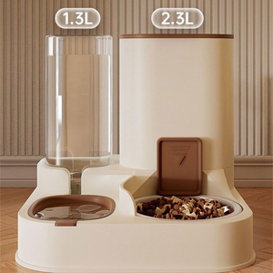 Automatic Feeding Watering All-in-One Stainless Steel Portable Charge Pet Water Dispenser <b>Feeder</b> for <b>Cats</b> Dogs Bowls - Product Image 3