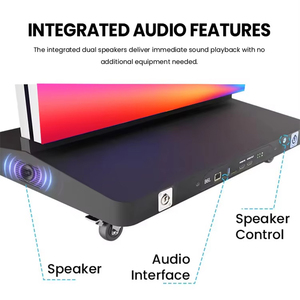 Pantalla LED Plegable <span class=keywords><strong>de</strong></span> Alta Luminosidad Gob P1.86, Cartel Digital Móvil para Interiores, Señalización Digital <span class=keywords><strong>de</strong></span> Pantalla Grande - Product Image 4