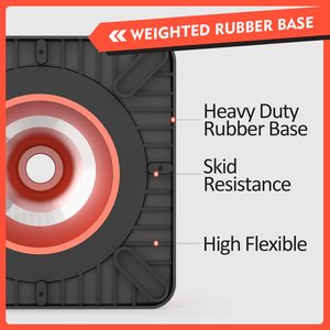 Cônes de signalisation routière CITICITY en PVC de 18 pouces avec base lestée noire et col réfléchissant, cônes de sécurité orange pour le stationnement et le contrôle routier - Product Image 5