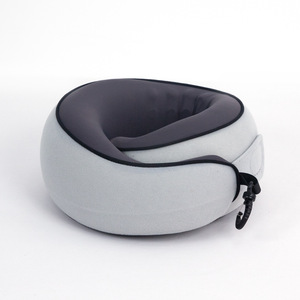 Coussin de voyage pour le cou en mousse à mémoire de forme en forme de U avec housse amovible, coussin de voyage portable pour avion - Product Image 1