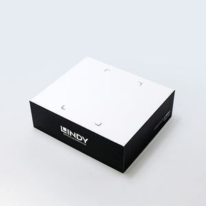 Coperchio a contrasto e scatola di Base confezione regalo in carta dura Logo personalizzato Premium nero bianco con biancheria intima in schiuma nera scatola di abbigliamento <span class=keywords><strong>donna</strong></span> LX - Product Image 6