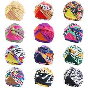 Nuevas mujeres satén forrado Twist Stretch turbante musulmán interior Hijab gorra Bandana cáncer quimio gorra pañuelo señora sombreros de pelo - Product Image 4