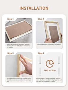 Tiras colgantes de imagen grande de servicio pesado Ganchos colgantes de imagen para decoración de pared - Product Image 4