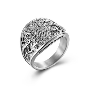 Fashionable Retro Scorpion <b>Titanium</b> Steel <b>Ring</b> For <b>Men</b> Micro Pave Insect Design Gift Jewelry - Product Image 1