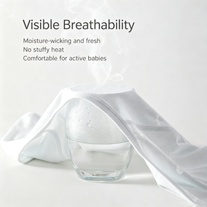 Body Estivo a Mezza Schiena per Neonati, Manica Corta in Cotone e <span class=keywords><strong>Fibra</strong></span> di Cellulosa, Morbido e Carino, Unisex, Outfit per Neonati - Product Image 4