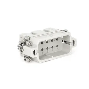 10Pin 250V Heavy duty connector manufacturers cable connection replace harting and wedmuller