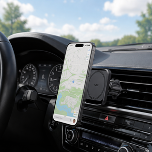 Services OEM ODM de supports de téléphone magnétiques pour voiture, fixation sur grille d'aération avec verrouillage automatique sécurisé pour smartphones universels - Product Image 2