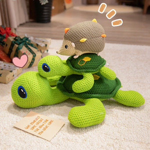Niche mới Crochet HEDGEHOG búp bê tùy chỉnh an toàn đồ chơi sang trọng Crochet động vật biển rùa rùa trẻ em và đồ chơi gia đình - Product Image 5