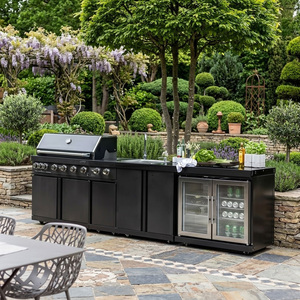 <span class=keywords><strong>Cucina</strong></span> Modulare da Esterno <span class=keywords><strong>in</strong></span> Acciaio Inox SS304 con Lavello, Isola Multifunzionale Antibatterica per Barbecue da Esterno per Patio - Product Image 2