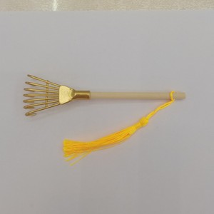 D6055 Mini râteau <span class=keywords><strong>zen</strong></span> en métal avec manche en bois pour cendres d'encens, outil à main pour artisanat et décoration de table - Product Image 4