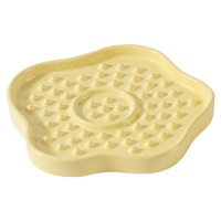 Assiettes à lécher anti-étouffement en céramique pour chats et chiens, bol à lécher en forme de fleur pour chats, chiens et animaux