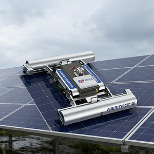 Robot de nettoyage photovoltaïque automatique, robot de nettoyage de panneaux solaires, prix du robot de nettoyage à brosse télécommandé pour photovoltaïque - Product Image 3