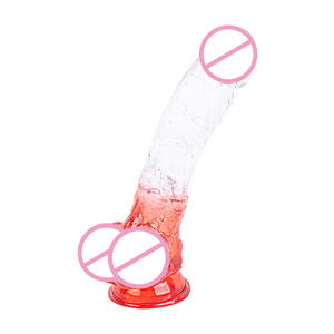 Großhandel Gradient Transparent Realistische Schwanz <span class=keywords><strong>Penis</strong></span> Adult Sexspielzeug Riesige Gelee Kristall Dildo Künstlicher <span class=keywords><strong>Penis</strong></span> Für Frauen Dildo Sex - Product Image 3