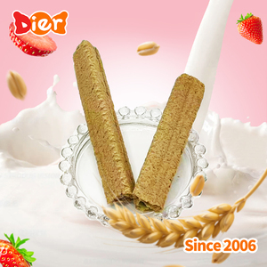 Großhandel Custom Private Label Halal Snack Erdbeer/Matcha Geschmack Dreieck Knusprige Kekse Faser Weizen Kekse Stick OEM/ODM - Product Image 4