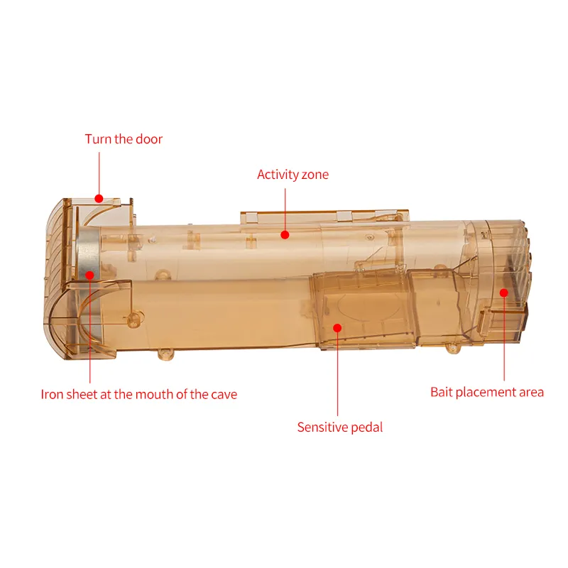 مصيدة فئران صغيرة فعالة قابلة لإعادة الاستخدام لصيد الفأر في الطابق السفلي