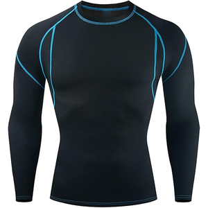 Camiseta de Compresión de Manga Larga para Hombre OEM con Protección UPF50+, Tejido Transpirable y Ecológico para Deportes y Artes Marciales - Product Image 3