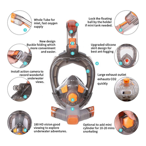 Masques <span class=keywords><strong>de</strong></span> <span class=keywords><strong>plongée</strong></span> étanches et anti-buée, <span class=keywords><strong>masque</strong></span> <span class=keywords><strong>de</strong></span> <span class=keywords><strong>plongée</strong></span> intégral, équipement <span class=keywords><strong>de</strong></span> <span class=keywords><strong>plongée</strong></span> - Product Image 2