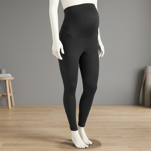 Custom High Waist <b>Tummy</b> <b>Control</b> Pocket Comfort Pregnant Maternity Belly Leggings Pregnancy Skinny Pants for Sale by Exporter - Product Image 2