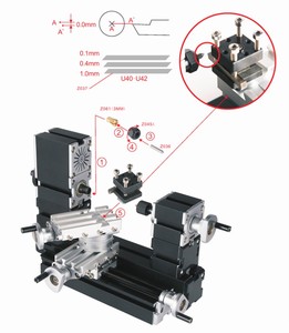 Máy tiện mini kim loại tự chế TZ20002MR BigPower 60W, động cơ 12000 vòng/phút, tiêu chuẩn hóa, giáo dục trẻ em, quà tặng TỐT NHẤT - Product Image 4