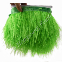 Vente en gros de dentelle en plumes d'autruche teintées de 10 à 15 cm, 1 à 4 couches, pour accessoires faits main DIY