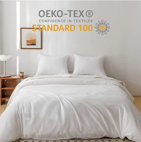 Parure de lit d'hôtel 100 % coton 200-1000TC, drap, housse de couette et taie d'oreiller personnalisés de haute qualité pour usage domestique et hôtelier