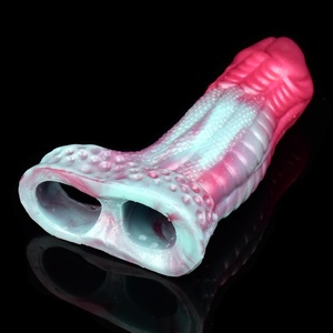 Funda Extensora de Pene Súper Suave, Funda de Silicona para Dildo, Condón de Silicona, Alargador de Pene, Juguete Sexual para Adultos con Diseño de Animales de Fantasía Multicolor - Product Image 6
