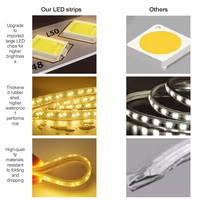 Lampu Strip LED 220V High Lumen Luz 5730 Baris Ganda 120LED 100m/Roll IP67 Tahan Air Pencahayaan Lanskap Luar Ruangan Merah Biru Hijau