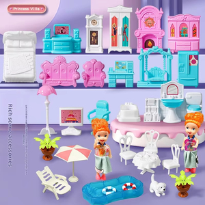 Casa delle Bambole 3D per Bambine, Kit Fai-da-Te per Villa delle Bambole, Set di <span class=keywords><strong>Giocattoli</strong></span> con Personaggi, Mobili e Accessori, Regalo per Bambini - Product Image 4