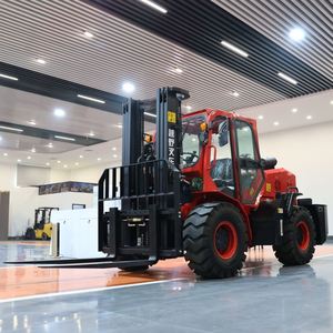 Carretilla elevadora eléctrica todoterreno 4x4 multifunción, 3,5 toneladas, nueva carretilla elevadora usada para terrenos difíciles con accesorios, envío gratis - Product Image 1
