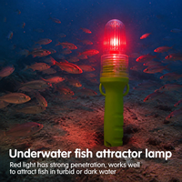 Balise de signalisation LED universelle alimentée par piles AA - Marqueur de filet de pêche portable et attracteur de calmar pour équipement marin
