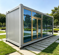 Unité préfabriquée modulaire entièrement vitrée et isolée pour bureau de jardin / cabane de vacances / studio d'accueil