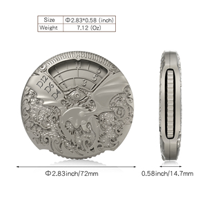 Thiết Kế Mới 7-Trong 1 Rồng Roulette Kim Loại Spinner Xúc Xắc Quay Dnd Xúc Xắc Đặt D & D Steampunk Xúc Xắc Với Hộp Quà Tặng Cho RPG Cán Trò Chơi - Product Image 3