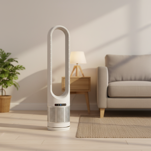 Ventilateur de tour vertical sans pales avec purificateur d'air et filtre intelligent Tuya Alexa APP - Product Image 2