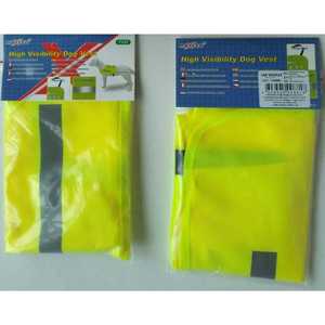เสื้อกั๊กสะท้อนแสงสีเหลืองสำหรับสัตว์เลี้ยง เพิ่มความปลอดภัยในการมองเห็นได้ชัดเจน - Product Image 1