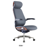 Chaise de bureau ergonomique moderne de style commercial, chaise de direction de niveau exécutif, confortable et offrant un excellent soutien, dossier haut, en cuir synthétique PU