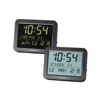 Prix d'usine al fajr horloge murale mosquée islamique horloge numérique avec hijri et calendrier grégorien