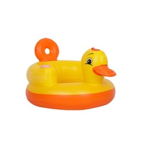 Stock direct d'usine de canapés et fauteuils gonflables pour enfants en PVC en forme de canard