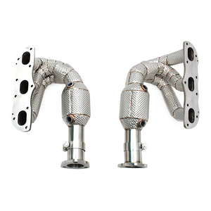 Collecteur d'échappement OEM Boska 3 en 1 pour Porsche 911 997/997.2 Carrera 3.6L/3.8L 2008-2011 SUS304 100/200/300 cellules avec catalyseur - Product Image 1