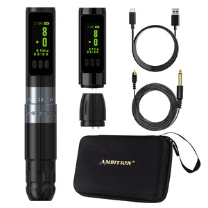 Máquina de Tatuaje Inalámbrica <span class=keywords><strong>Ambition</strong></span> con Carrera Ajustable, Acero Inoxidable, 12000 rpm, para Tatuaje de Cejas, Bordado, Blanqueamiento de Labios - Product Image 5