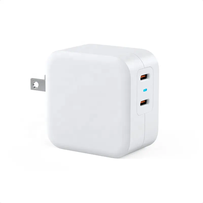 Foldable US Dual USB C 40W QC3.0 Wall Charger Type C 40W PD Fast Charger for iPad Air iWatch iPhone 11/XS/13 12 Pro 8/7/6/5/S SE