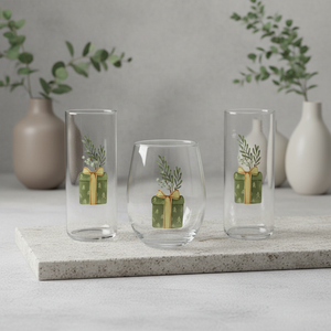 סט כוסות יין ללא רגל, כוסות מים עם שוליים חלקים, כוסות עם דוגמת פרחים, כוסות זכוכית צבעוניות, כוס דייזי - Product Image 2