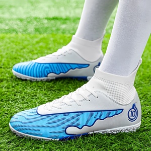 Nouvelles Chaussures de Football Unisexe à Tige en Mesh Tendance Mode Montantes Crampons <span class=keywords><strong>SG</strong></span> pour Terrains Gazonnés et Extérieurs Futsal - Product Image 3