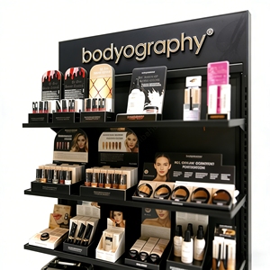 Support d'exposition au sol pour salon de beauté, étagère en métal personnalisée avec étagères pour l'exposition de produits cosmétiques, mobilier - Product Image 5