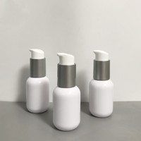 Flacon de lotion 50 ml en plastique PET, flacon rechargeable pour soins de la peau, pour base de maquillage, crème solaire et crème pour les mains, emballage cosmétique